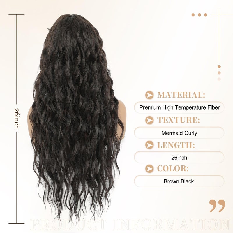 UDU Long Curly Hair Topper for Women with Thinning Hair – Natural Look, Lightweight Clip-In Hairpiece, Full Coverage and Volume, Easy to Style, Comfortable and Easy to Wear - Image 3